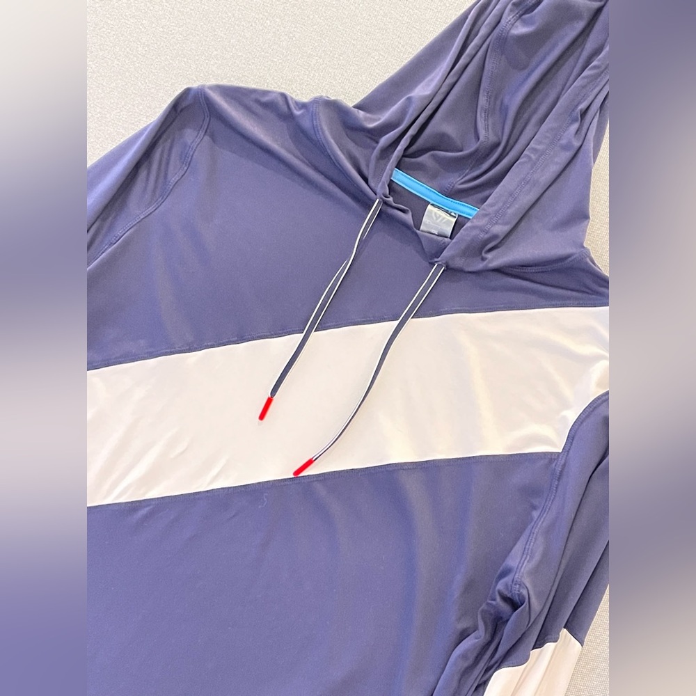 Champion XXL Navy White Athletic Hoodie | Performance Pullover - Picture 4 of 5